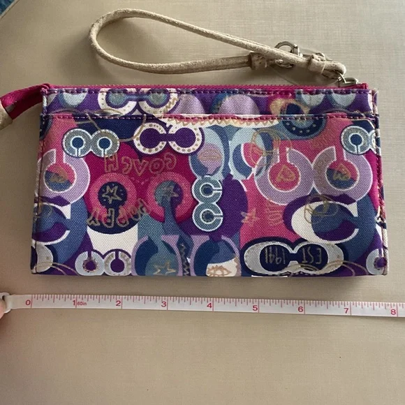 Coach Multicolor Poppy Y2K Wristlet EUC - Picture 2 of 6